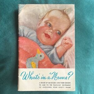 “What’s in a Name?” Book 1940’s Rare Vintage 
Haywood-Wakefield publications